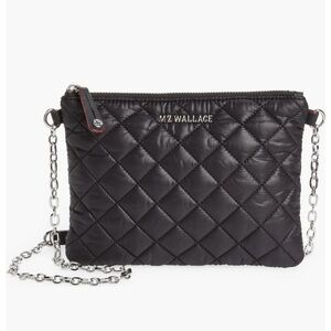MZ Wallace Black Quilted Crossbody Bag